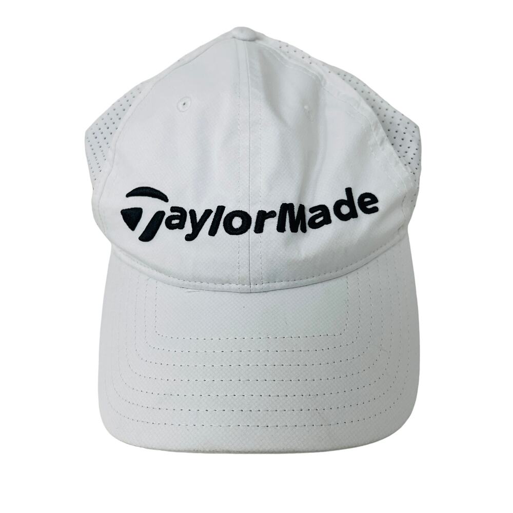 TaylorMade Stealth 2 Adjustable Hat Cap White Golf Sport Casual